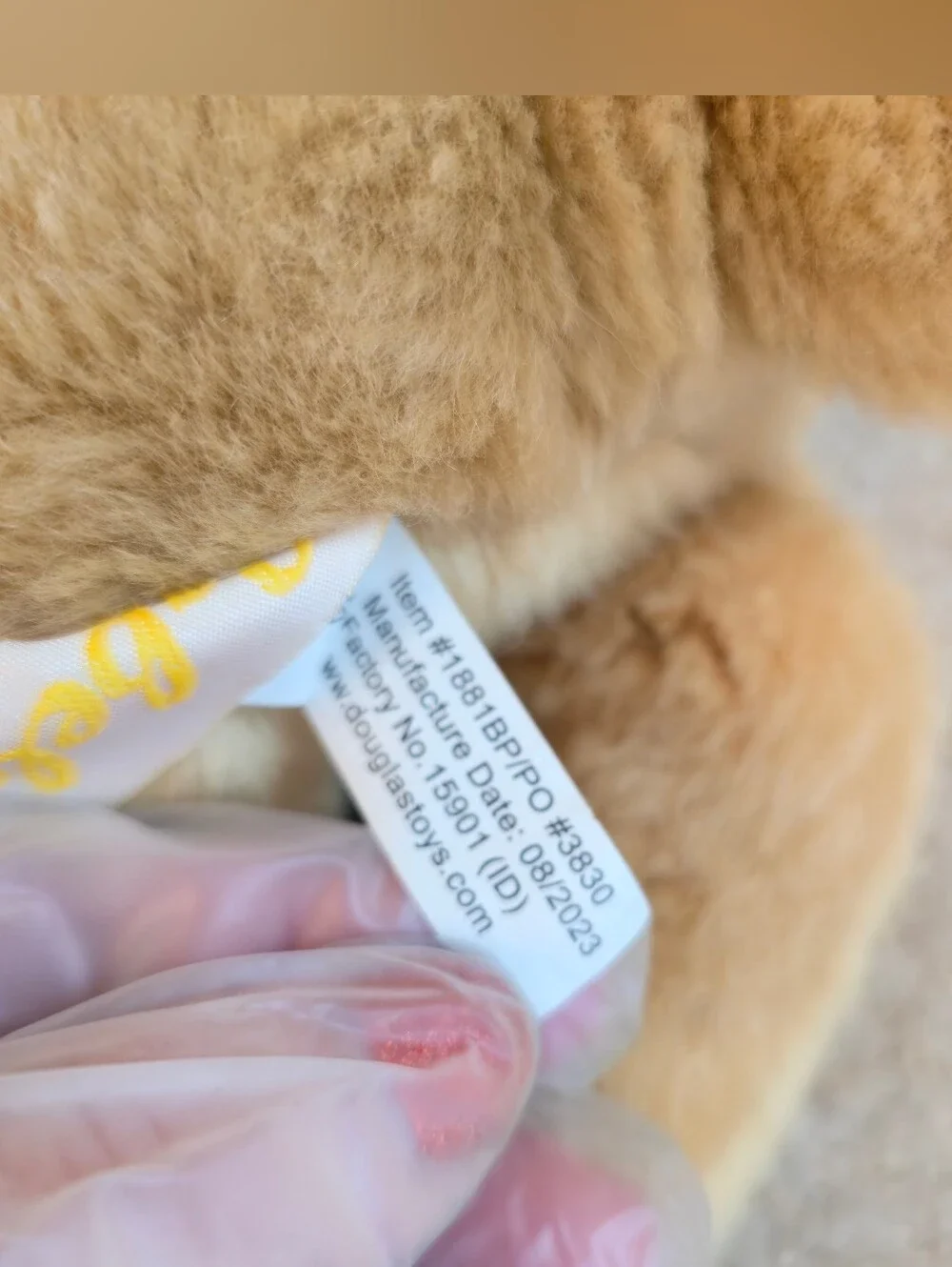 Cabela's Yellow Plush Lab with Bandana Logo A3